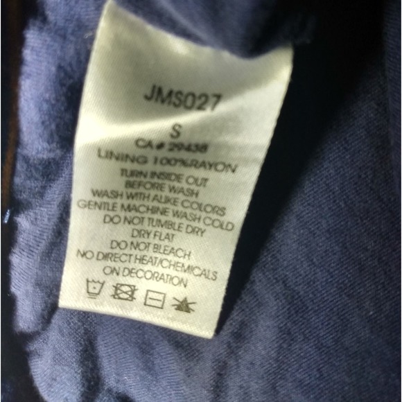 Miss Me Boho Hippie Aztec Print Navy Mini Skirt S - Picture 6 of 6